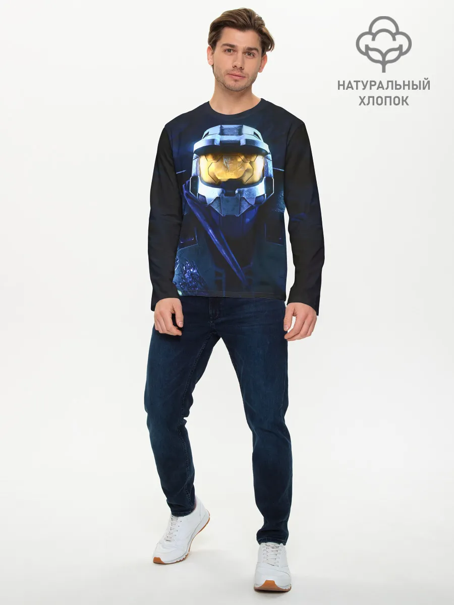 Мужской лонгслив базовый / Последний Спартанец