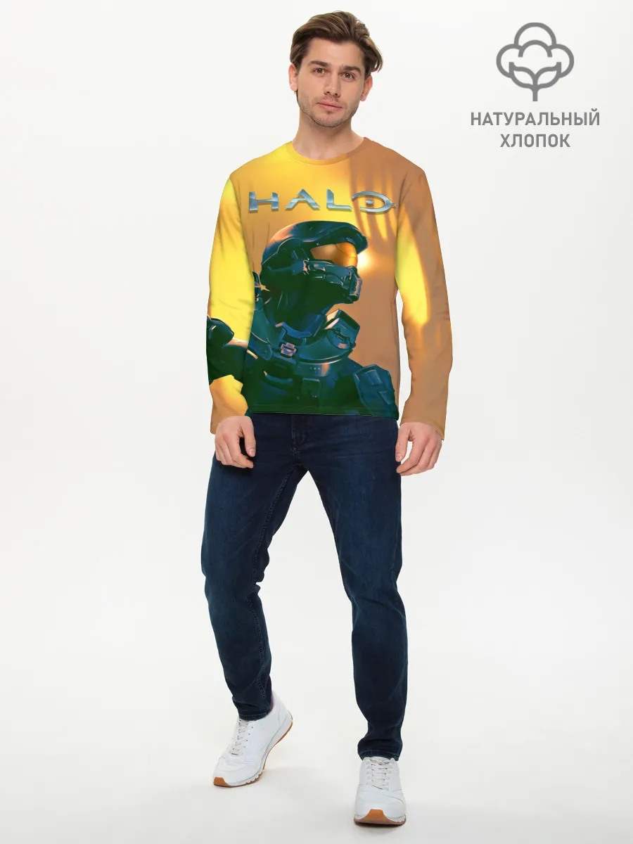 Мужской лонгслив базовый / Мастер Чиф | Halo