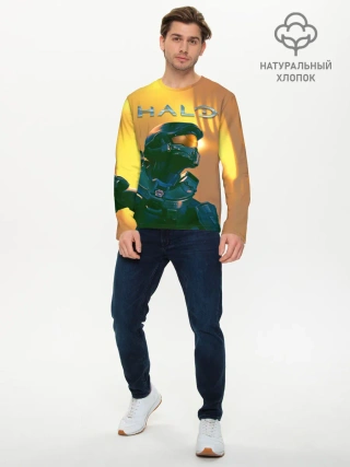 Мужской лонгслив базовый / Мастер Чиф | Halo