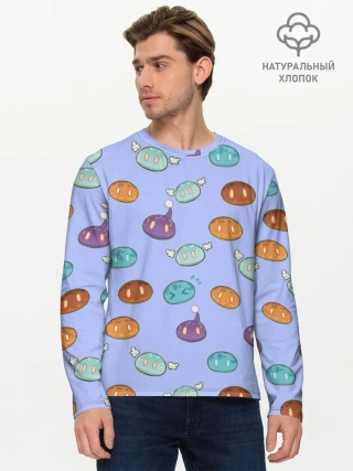 Мужской лонгслив базовый / Genshin impact Slimes | Слаймы