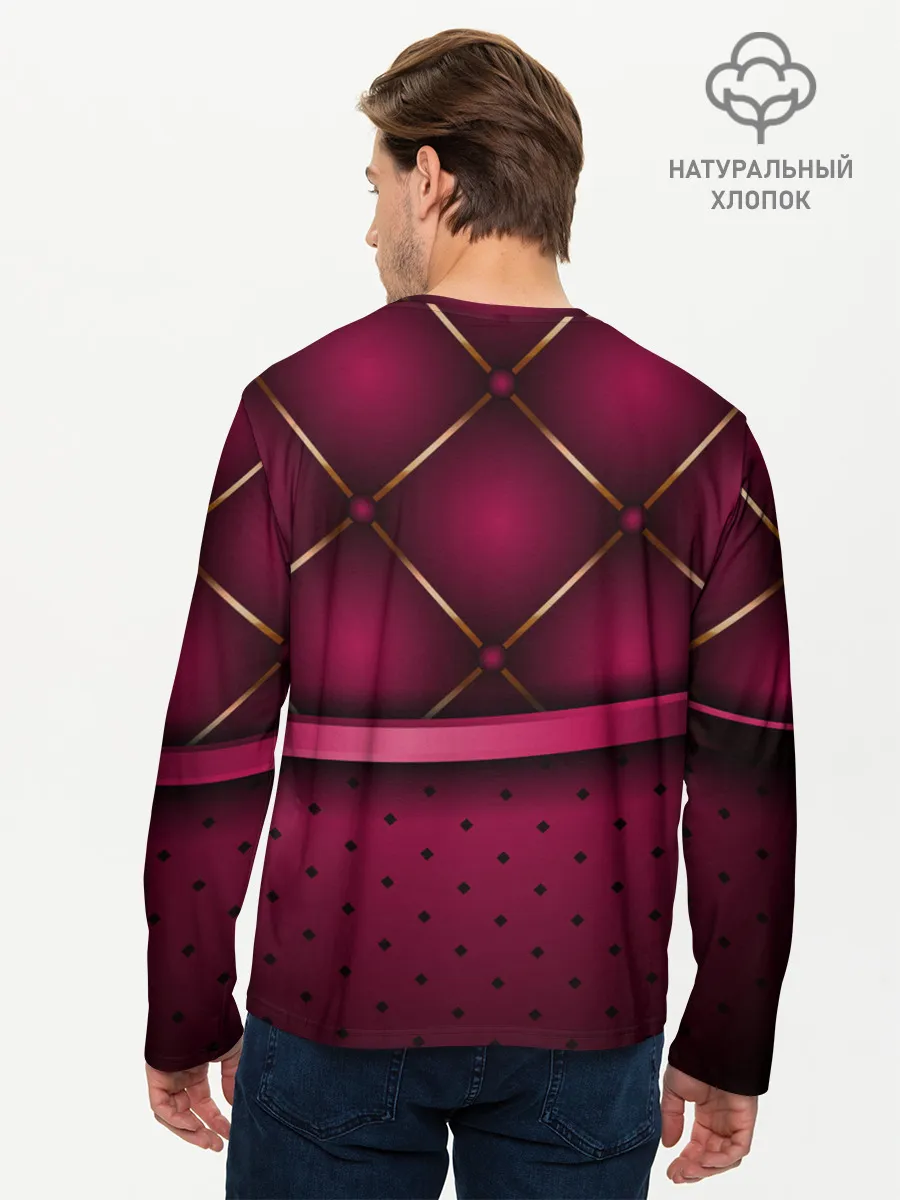 Мужской лонгслив базовый / Luxury Red