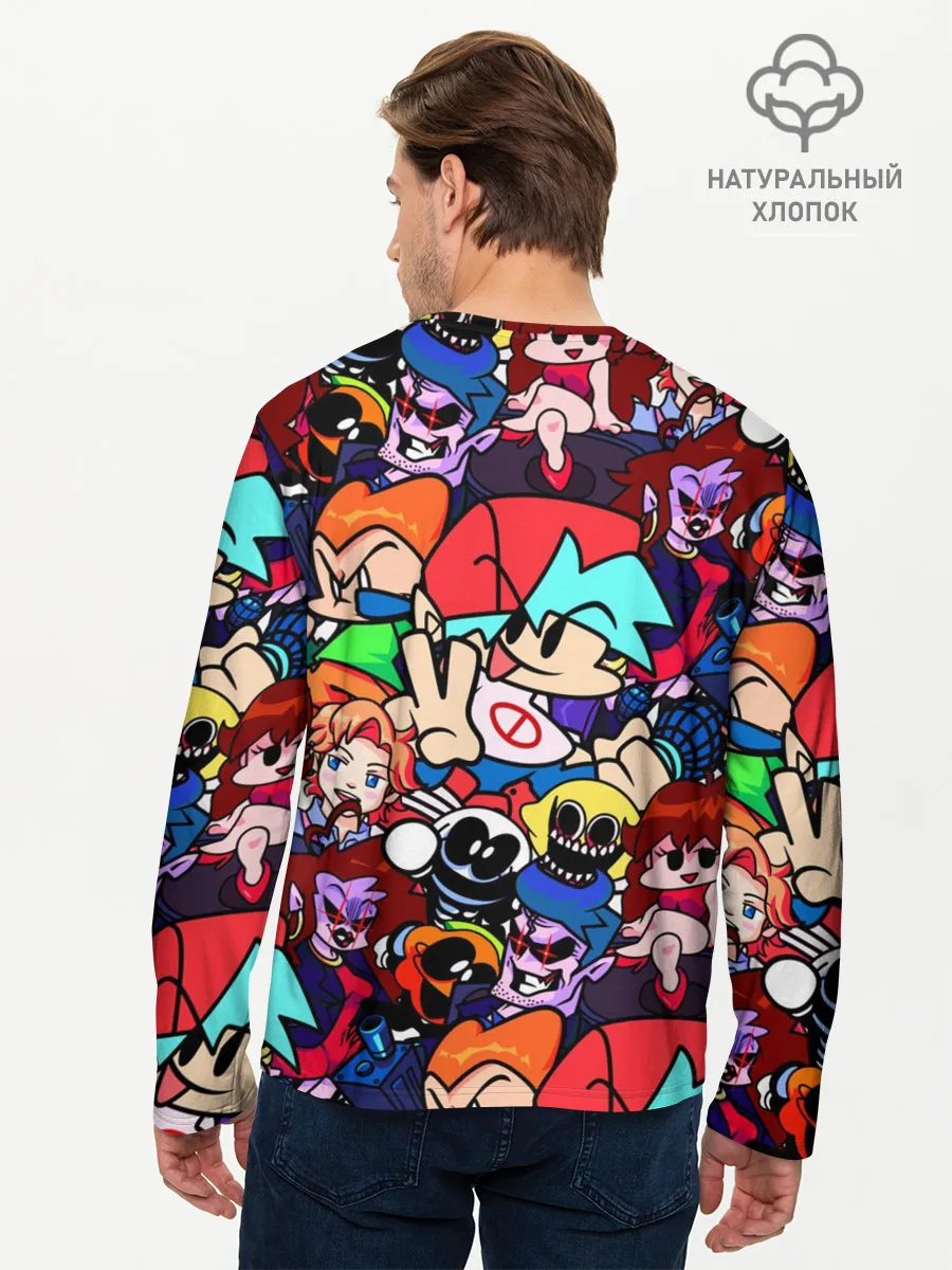 Мужской лонгслив базовый / Friday Night Funkin