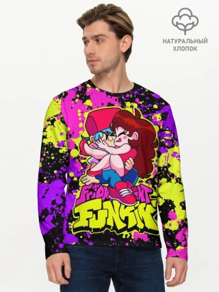 Мужской лонгслив базовый / Парень и Девушка Friday Night