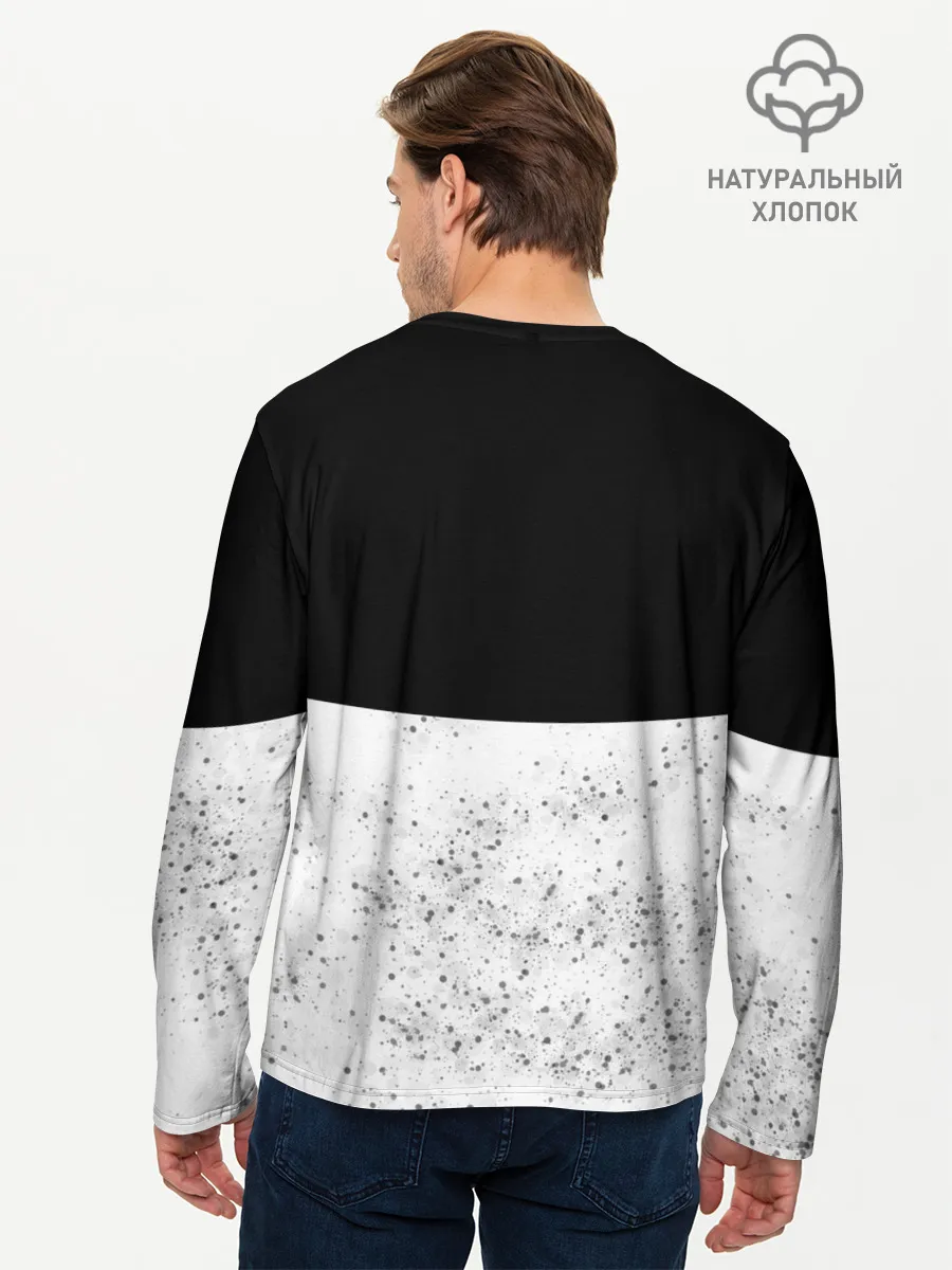 Мужской лонгслив базовый / Born to Ride - Ride to Live