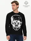 Мужской лонгслив базовый / Скетч Черепа