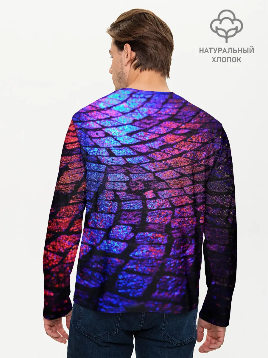 Мужской лонгслив базовый / Мокрый асфальт