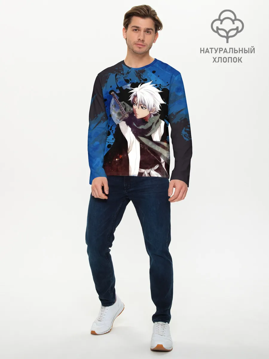 Мужской лонгслив базовый / Тосиро Хицугая. Блич