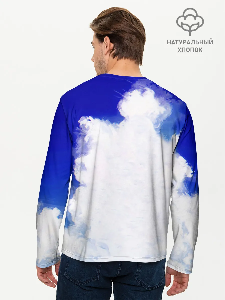 Мужской лонгслив базовый / Магическая битва | Подсолнухи