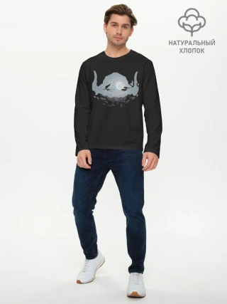 Мужской лонгслив базовый / Битва в Уэко мундо