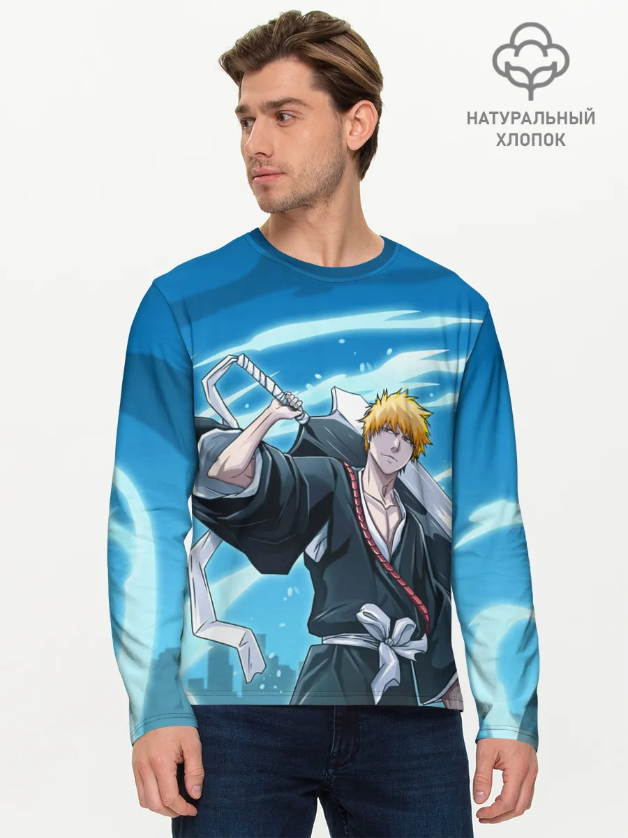 Мужской лонгслив базовый / Bleach-Ichigo