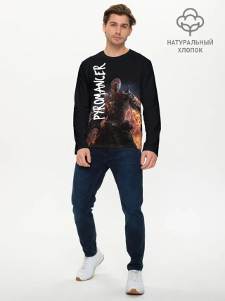 Мужской лонгслив базовый / Pyromancer