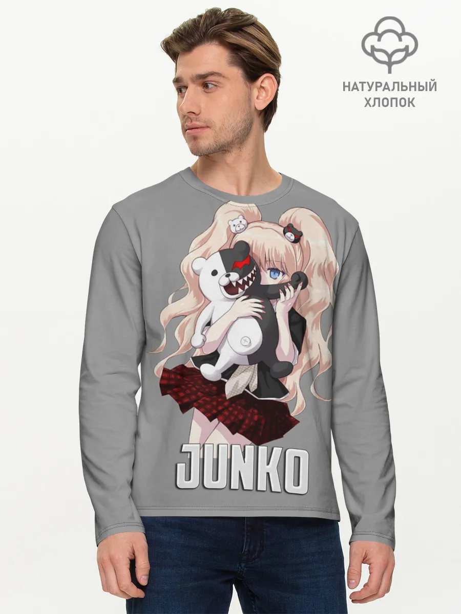 Мужской лонгслив базовый / MONOKUMA / JUNKO