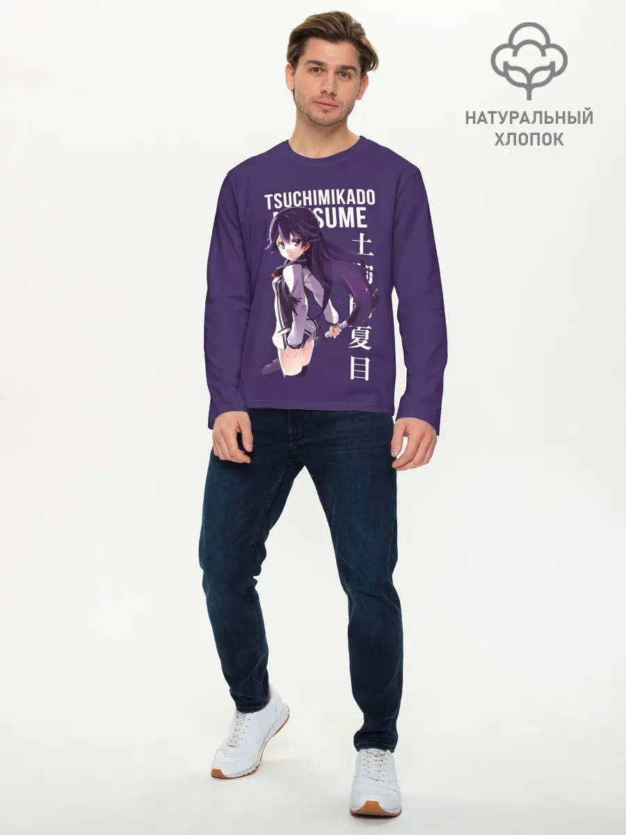 Мужской лонгслив базовый / Natsume Tsuchimikado / anime