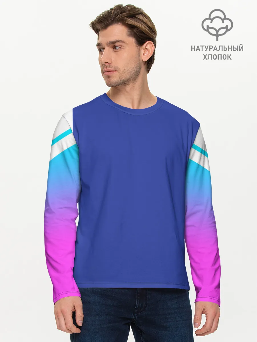 Мужской лонгслив базовый / NEON GRADIENT FITNESS UNIFORM