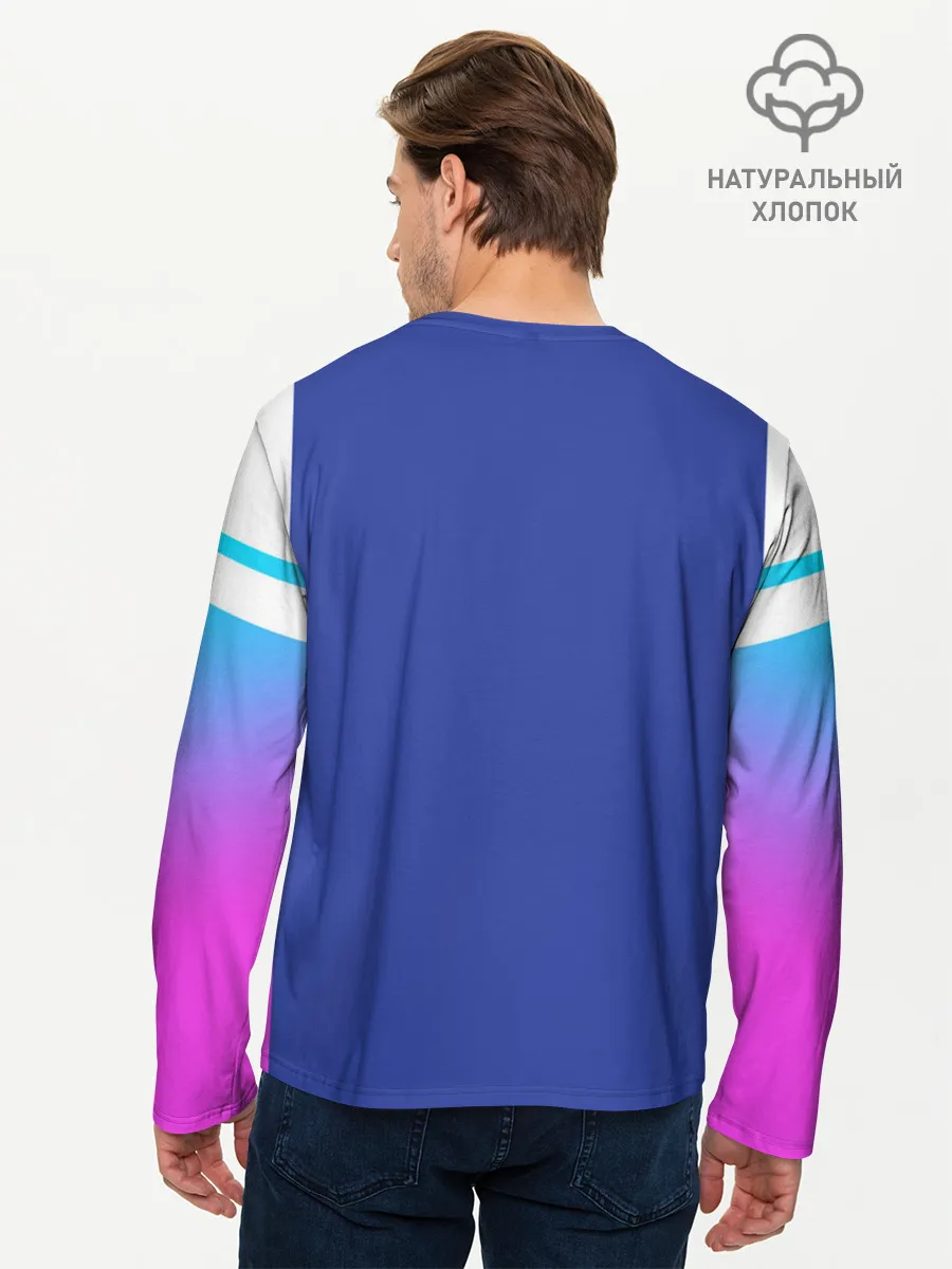 Мужской лонгслив базовый / NEON GRADIENT FITNESS UNIFORM