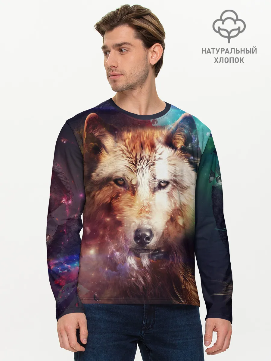 Мужской лонгслив базовый / WOLF