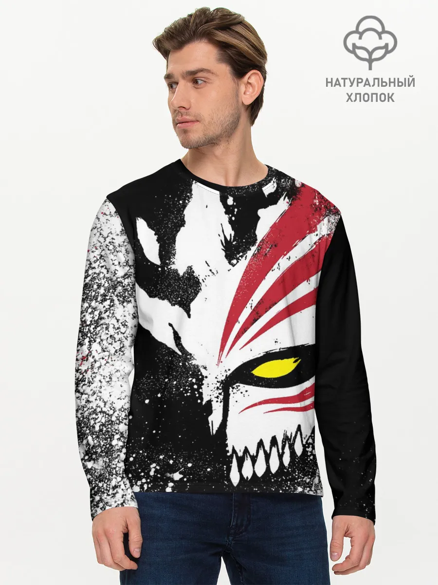 Мужской лонгслив базовый / БЛИЧ МАСКА | BLEACH