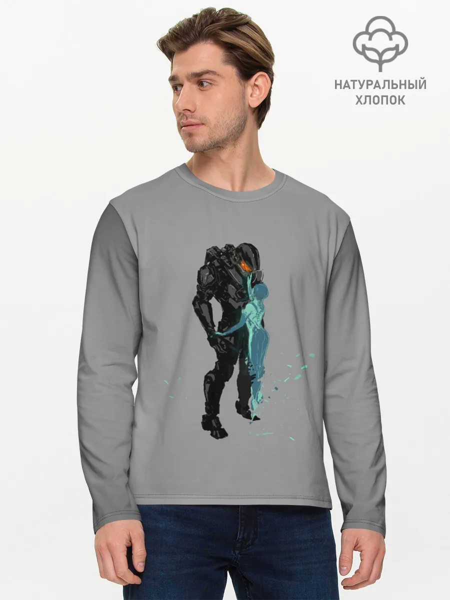 Мужской лонгслив базовый / Кибер любовь