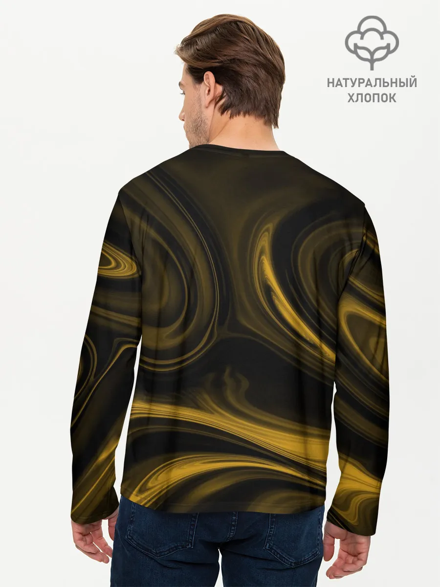 Мужской лонгслив базовый / Биткоин Крипта