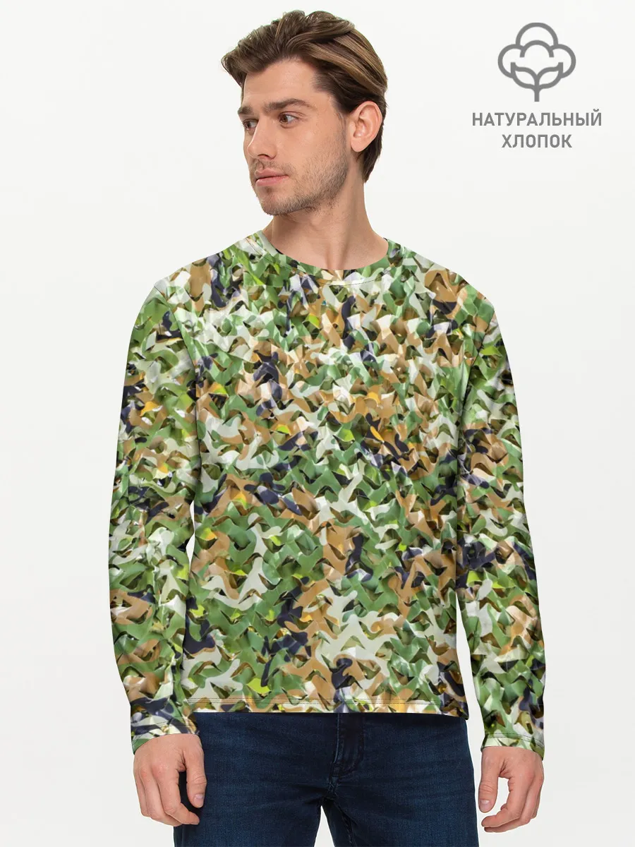 Мужской лонгслив базовый / ПЕЙНТБОЛ КАМУФЛЯЖ | PAINTBALL