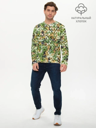 Мужской лонгслив базовый / ПЕЙНТБОЛ КАМУФЛЯЖ | PAINTBALL