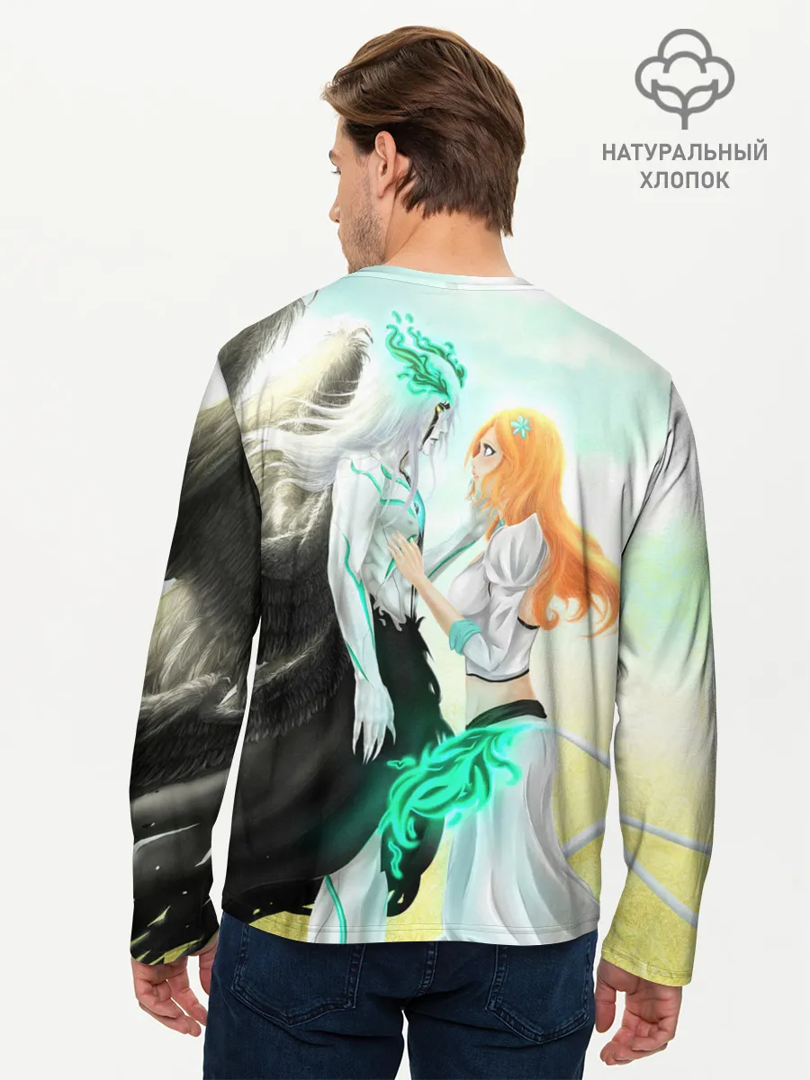 Мужской лонгслив базовый / Bleach Grimmjow and Orihime