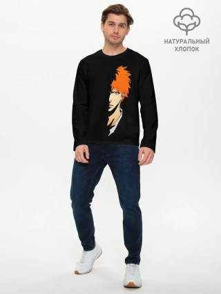Мужской лонгслив базовый / Ичиго Куросаки Блич
