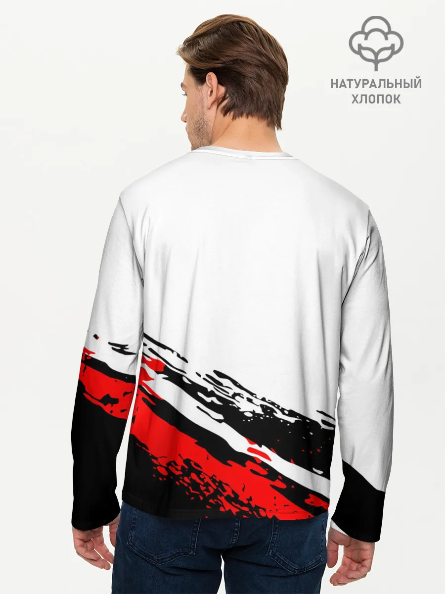 Мужской лонгслив базовый / Agatsuma Zenitsu Kimetsu no Yaiba