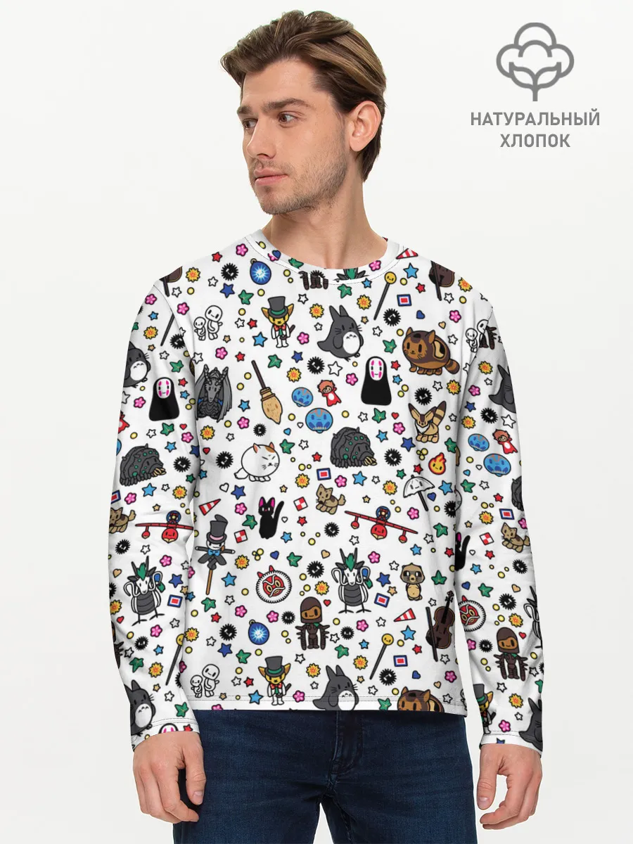 Мужской лонгслив базовый / Anime Characters