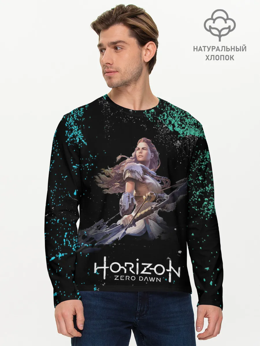 Мужской лонгслив базовый / Лучница Элой