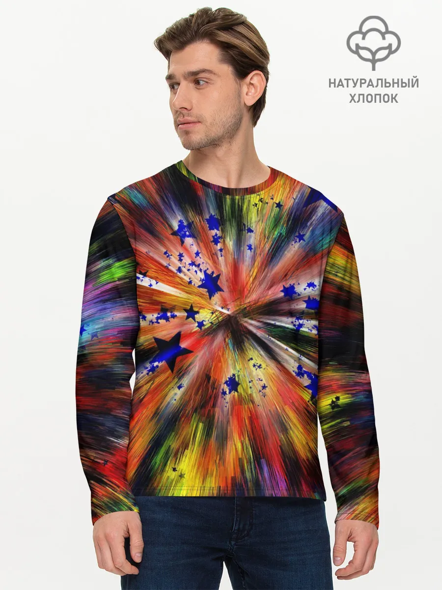 Мужской лонгслив базовый / Звездный путь