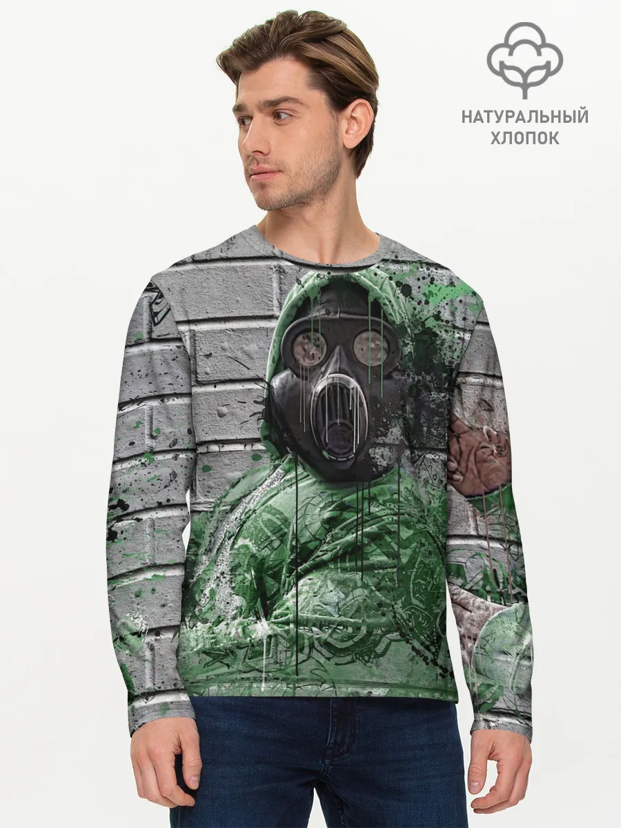 Мужской лонгслив базовый / Сталкер | Метро
