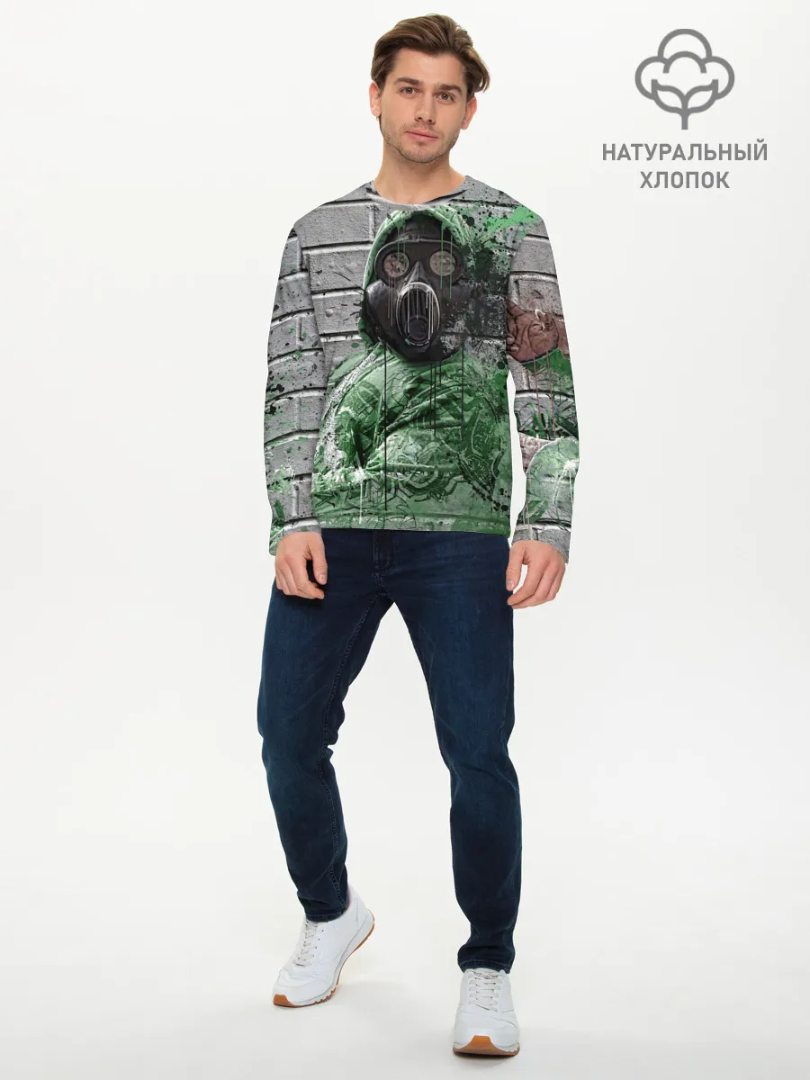Мужской лонгслив базовый / Сталкер | Метро