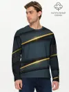 Мужской лонгслив базовый / 3D luxury gold