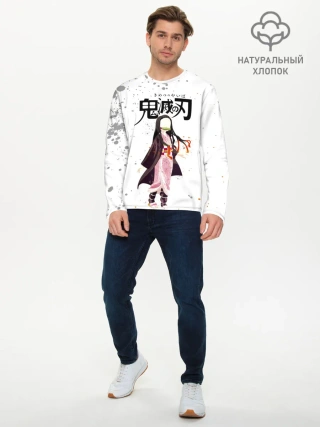 Мужской лонгслив базовый / Nezuko Kamado Kimetsu no Yaiba