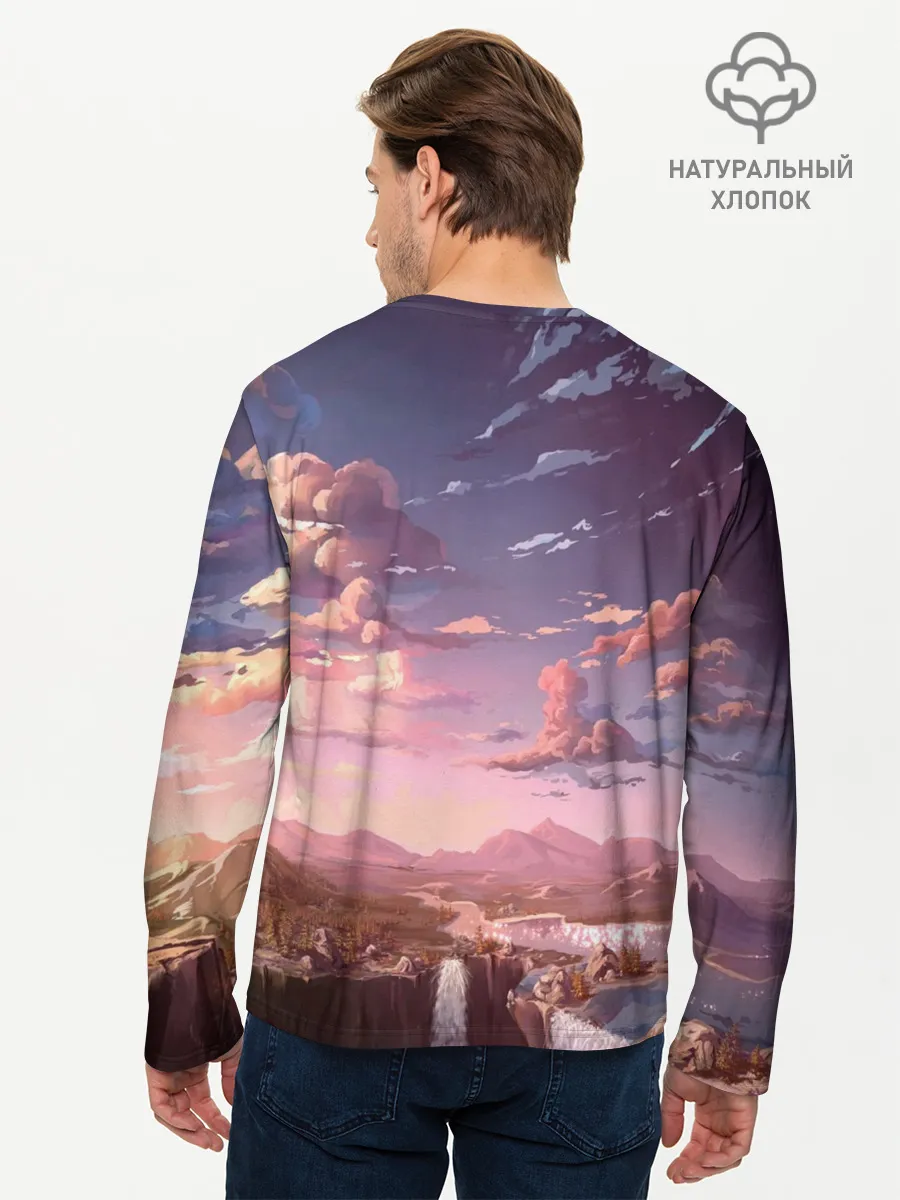 Мужской лонгслив базовый / Долина