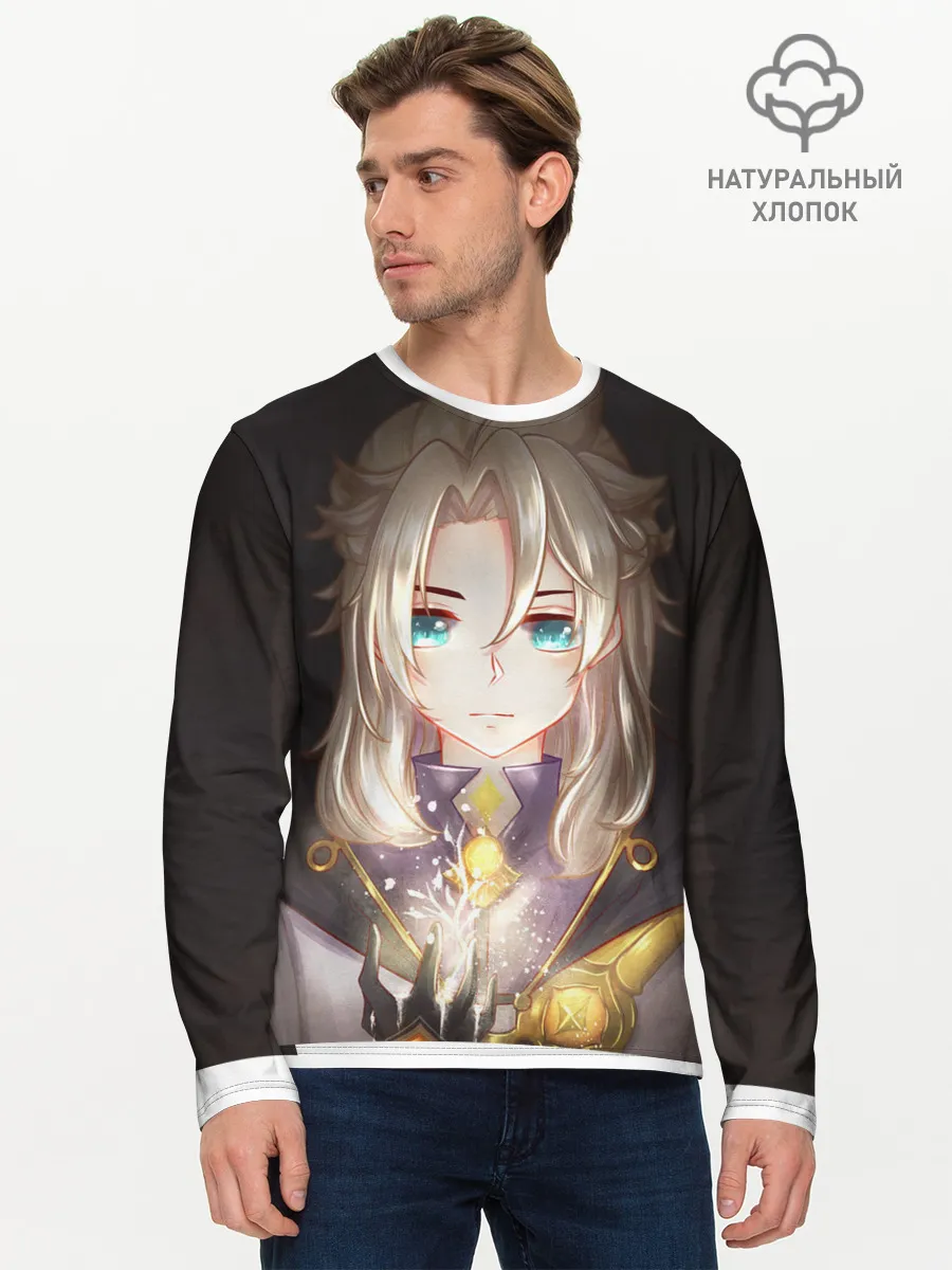 Мужской лонгслив базовый / Blue Eyes Albedo.
