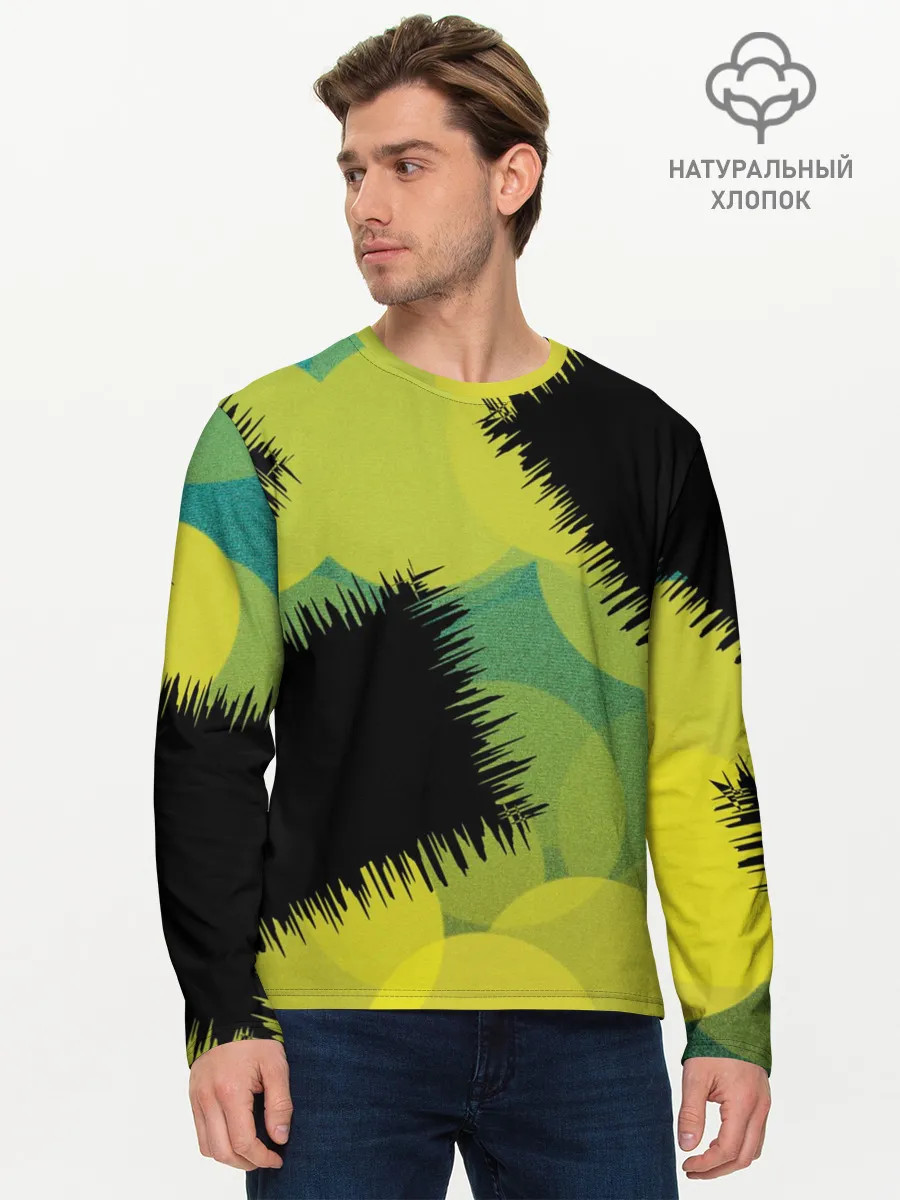 Мужской лонгслив базовый / Черные дыры