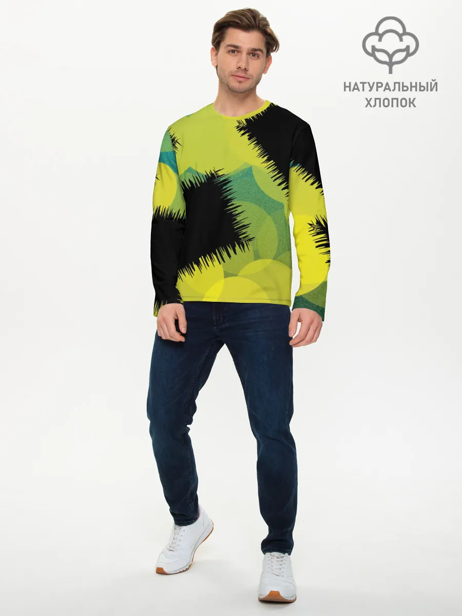 Мужской лонгслив базовый / Черные дыры