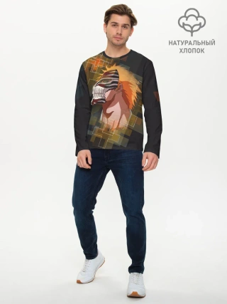 Мужской лонгслив базовый / Блич. Маска