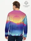Мужской лонгслив базовый / Красочные Горы