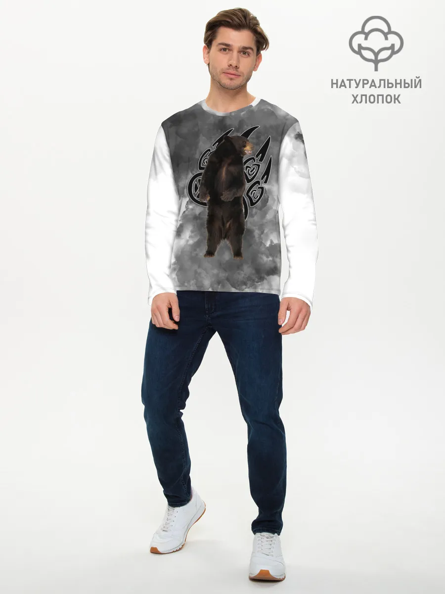 Мужской лонгслив базовый / НЕ БУДИ ЛИХО / ВЕЛЕС