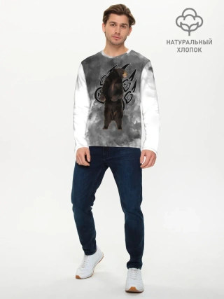 Мужской лонгслив базовый / НЕ БУДИ ЛИХО / ВЕЛЕС