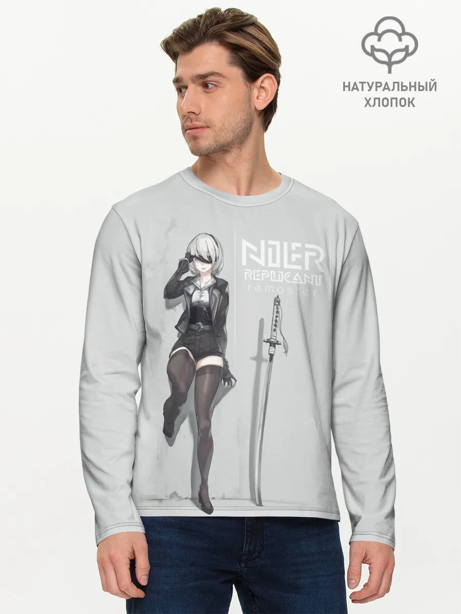 Мужской лонгслив базовый / NIER REPLICANT REMASTER