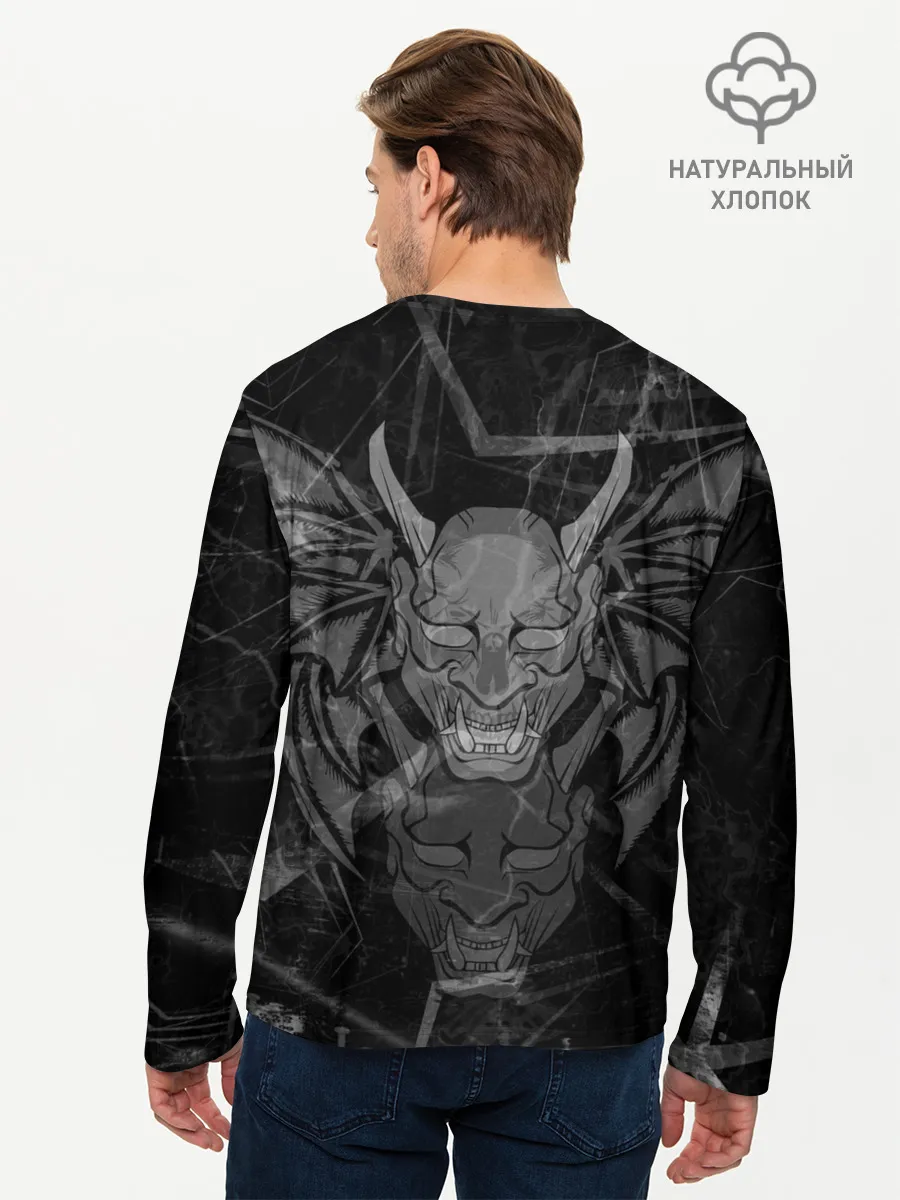 Мужской лонгслив базовый / The devil is inside