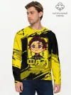 Мужской лонгслив базовый / Танджиро Камадо Kimetsu no Yaiba