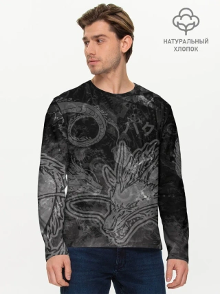 Мужской лонгслив базовый / Haku Dragon