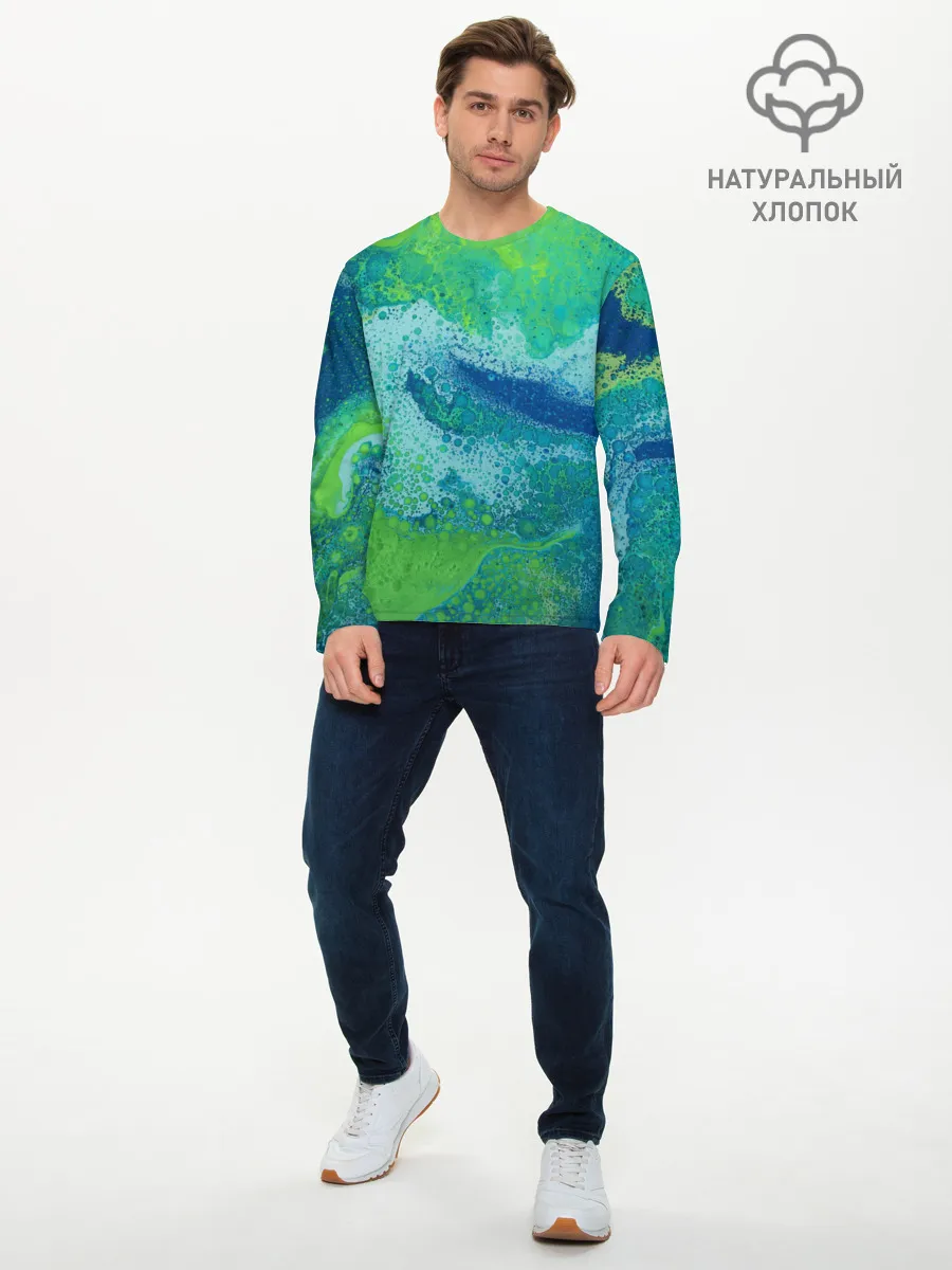 Мужской лонгслив базовый / Художественная Тина