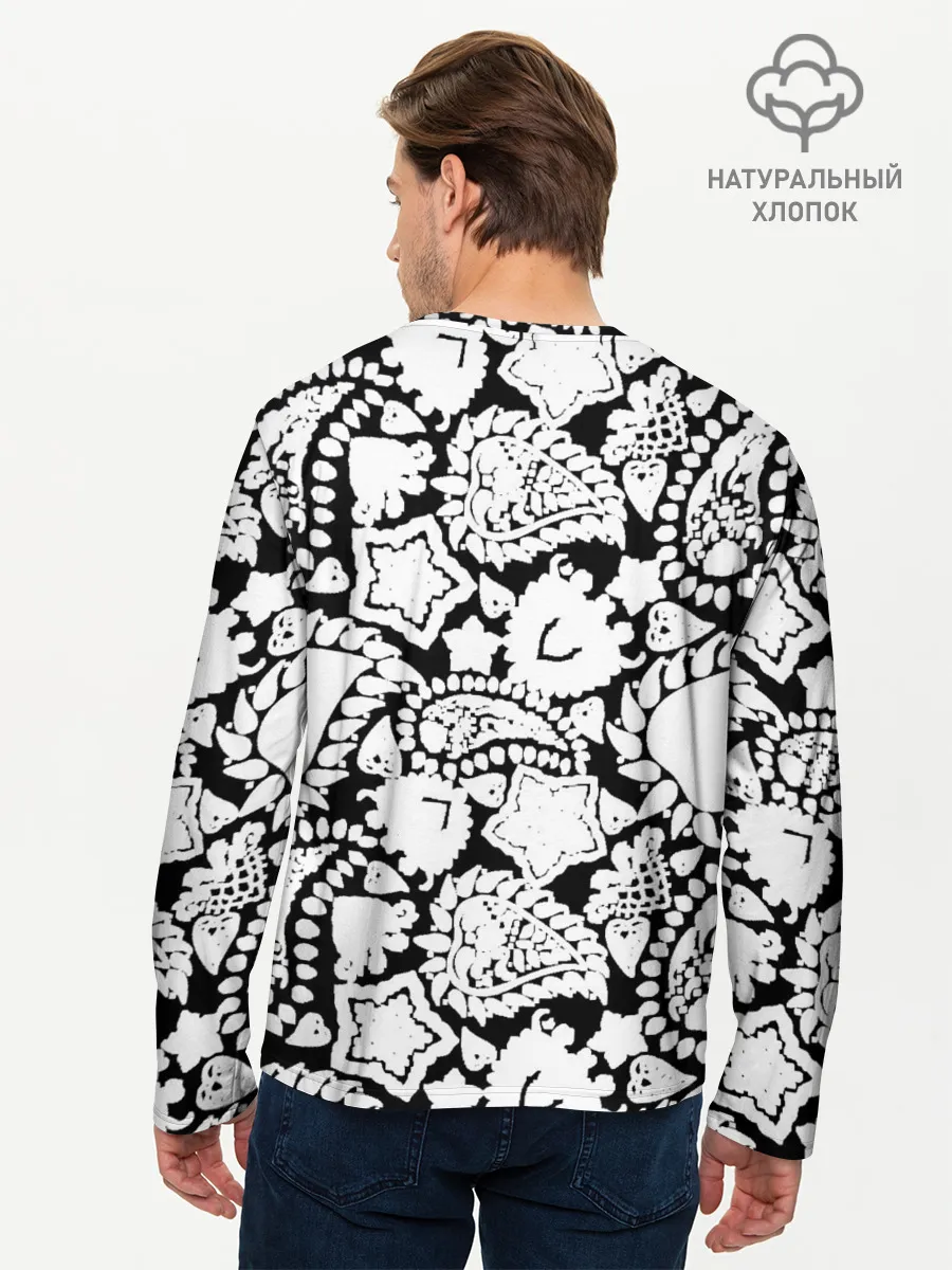 Мужской лонгслив базовый / Фракталы