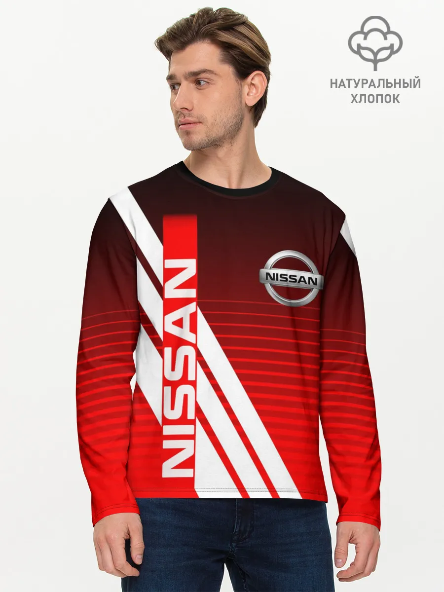 Мужской лонгслив базовый / NISSAN / НИССАН / СПОРТ